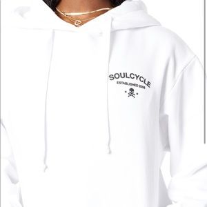 Soulcycle ‘Gigi’ Hooded White Sweatshirt- Size Medium (NEW with tags)